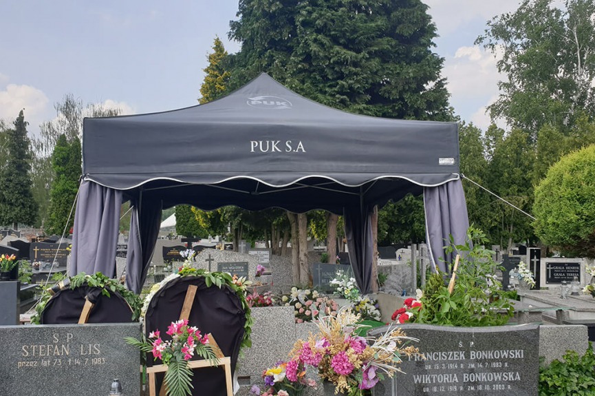 Namiot pogrzebowy PUK Lublin