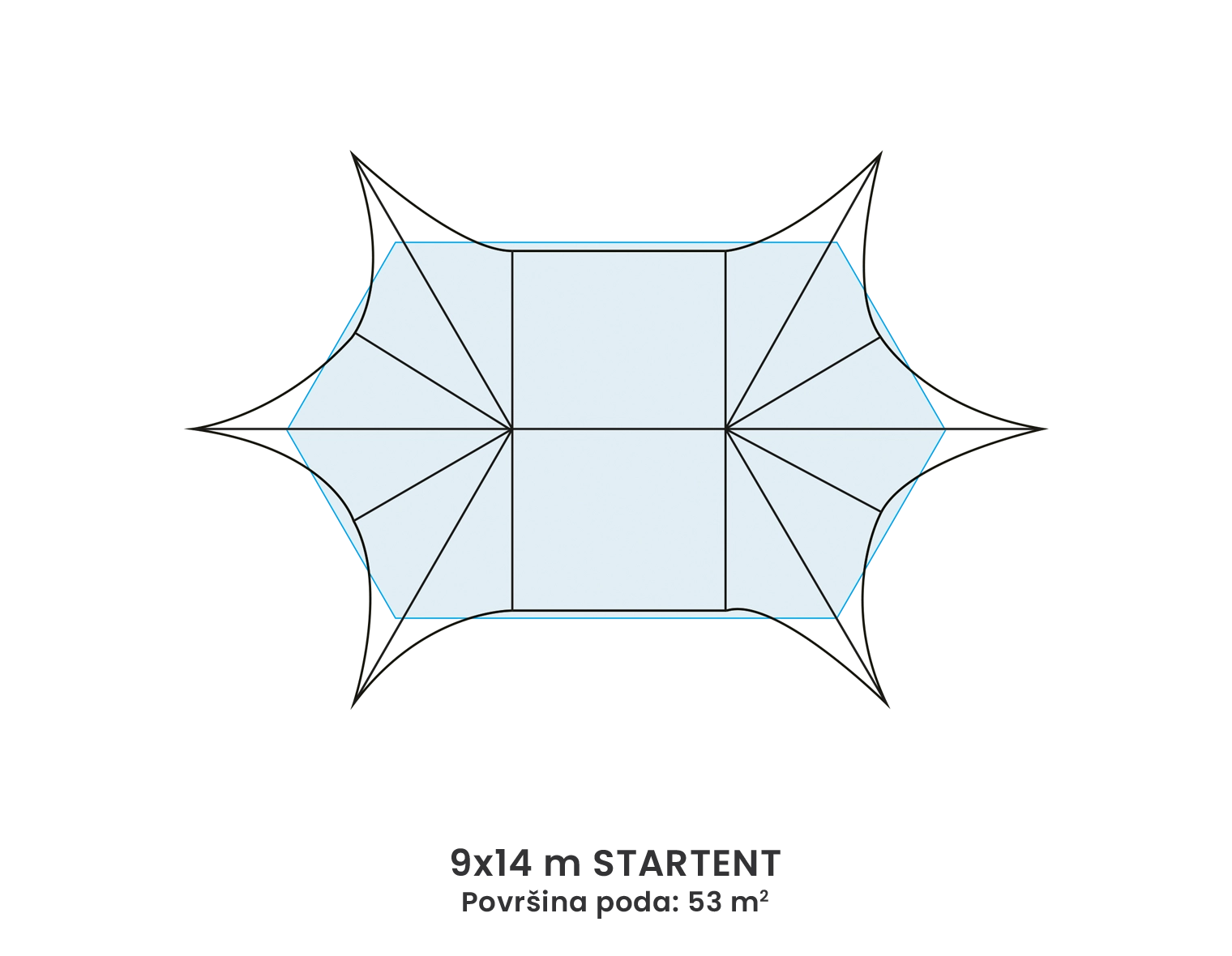 9m x 14m STARTENT